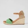Tamale Green Synthetic Raffia Espadrilles 1 Tamale Green Synthetic Raffia Espadrilles -Lynx Shoes Shop IL11123GRE3O 2