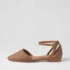 Grammi Taupe Grid Flat Shoes -Lynx Shoes Shop IL11144ESMSM 2