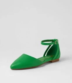 Grammi Green Flat Shoes -Lynx Shoes Shop IL11144GRESM 3