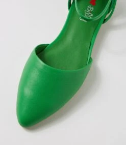 Grammi Green Flat Shoes -Lynx Shoes Shop IL11144GRESM 5