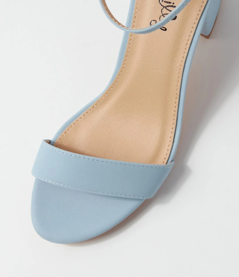 Jordi Pale Blue Nubuck Pu Sandals 6 Jordi Pale Blue Nubuck Pu Sandals - Image 4