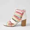 Tillie White Multi Sandals