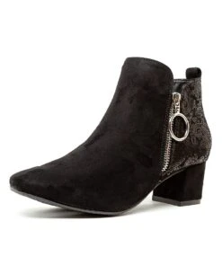 Hesta Black Microsuede -Lynx Shoes Shop IL11240BLAMS 1