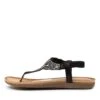 Farida Black Multi -Lynx Shoes Shop IL11257BLAHG 4