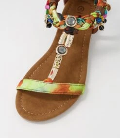 Scot Bronze Floral Multi Sandals -Lynx Shoes Shop IL11274H4HHG 5