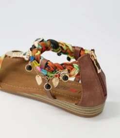 Scot Bronze Floral Multi Sandals -Lynx Shoes Shop IL11274H4HHG 6