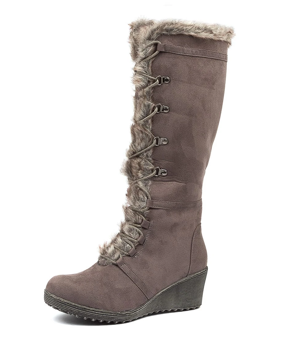 Tommylea Grey Microsuede 4 Tommylea Grey Microsuede - Image 2