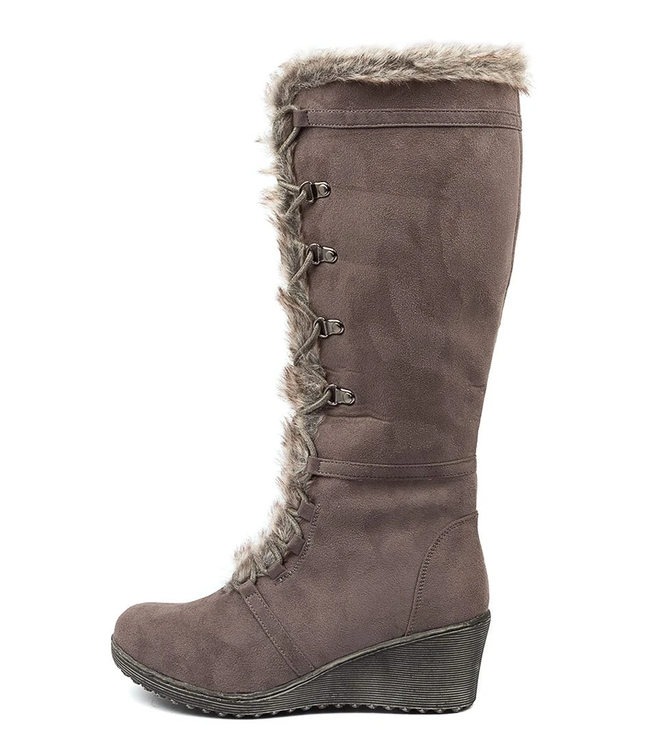 Tommylea Grey Microsuede 3 Tommylea Grey Microsuede