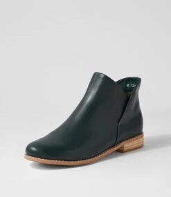 Qupid Dark Green Ankle Boots -Lynx Shoes Shop IL11348HBDSM 3