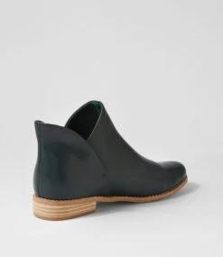 Qupid Dark Green Ankle Boots -Lynx Shoes Shop IL11348HBDSM 4
