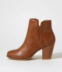 Cady Tan Ankle Boots