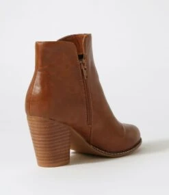 Cady Tan Ankle Boots -Lynx Shoes Shop IL11385TANSM 4