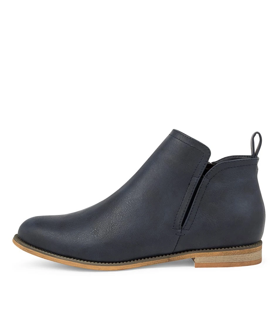 Fanda Navy Ankle Boots 3 Fanda Navy Ankle Boots