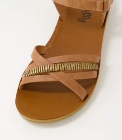 Kelia Tan Mix Sandals -Lynx Shoes Shop IL11515TANEX 5