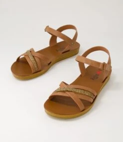Kelia Tan Mix Sandals -Lynx Shoes Shop IL11515TANEX 6