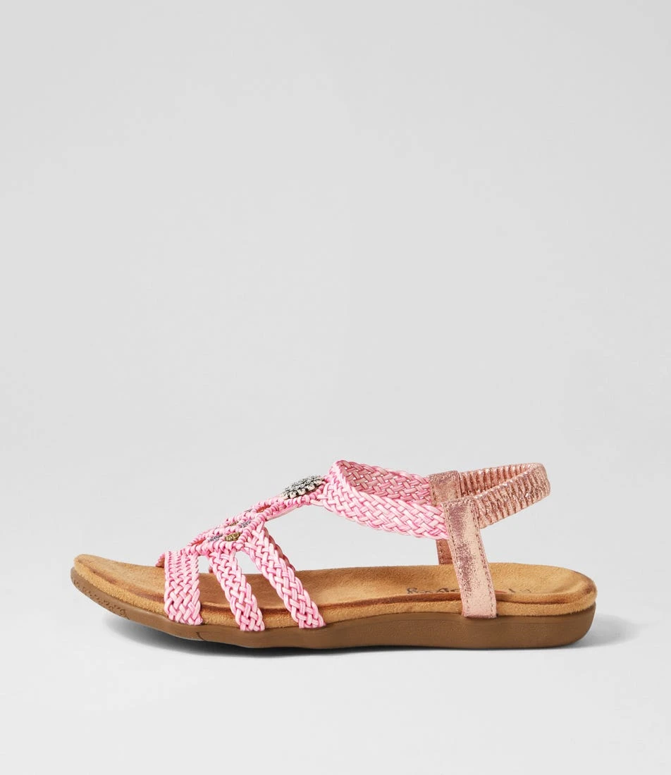 Fiorente Pink Multi Sandals 3 Fiorente Pink Multi Sandals