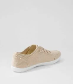 Mynka Natural Canvas Sneakers -Lynx Shoes Shop IL11531NDJCA 4