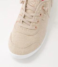 Mynka Natural Canvas Sneakers -Lynx Shoes Shop IL11531NDJCA 5