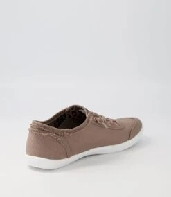Mynka Taupe Canvas Sneakers -Lynx Shoes Shop IL11531NGVCA 4