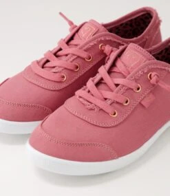 Mynka Dark Rose Canvas Sneakers -Lynx Shoes Shop IL11531PRECA 6