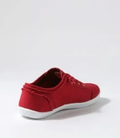 Mynka Red Canvas Sneakers -Lynx Shoes Shop IL11531REDCA 4