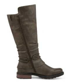 Maldivian Olive Knee High Boots -Lynx Shoes Shop IL11604H81SM 5