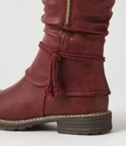 Maldivian Bordeaux Knee High Boots -Lynx Shoes Shop IL11604R07SM 6