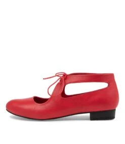 Everest Red Flat Mary Janes