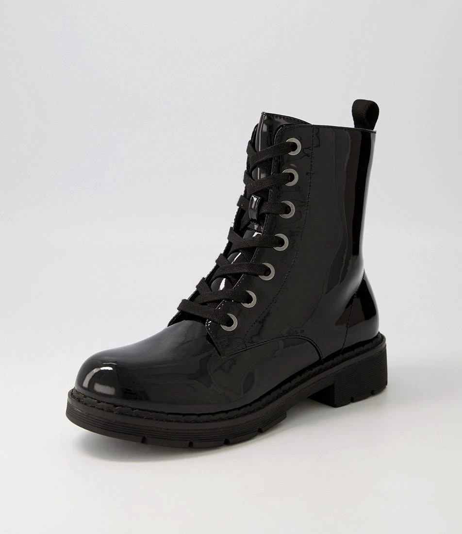 Anabelo2 Black Patent Pu Ankle Boots 4 Anabelo2 Black Patent Pu Ankle Boots - Image 2