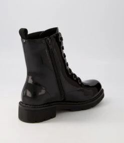 Anabelo2 Black Patent Pu Ankle Boots 9 Anabelo2 Black Patent Pu Ankle Boots -Lynx Shoes Shop IL11627BLAUU 4