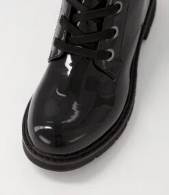 Anabelo2 Black Patent Pu Ankle Boots 10 Anabelo2 Black Patent Pu Ankle Boots -Lynx Shoes Shop IL11627BLAUU 5