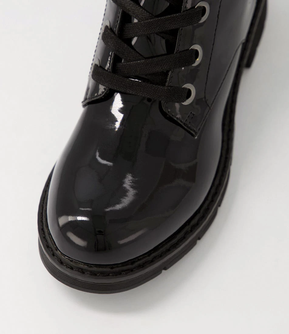 Anabelo2 Black Patent Pu Ankle Boots 6 Anabelo2 Black Patent Pu Ankle Boots - Image 4