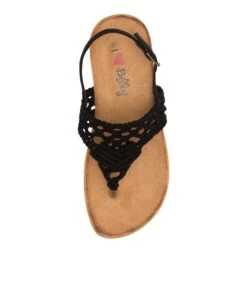 Frice Black Crochet-micro -Lynx Shoes Shop IL11662BLAN9 6