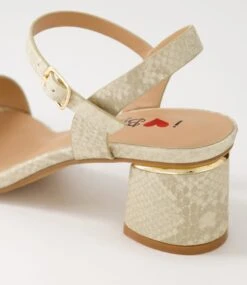 Heyyo Beige Snake Metallic Sandals 11 Heyyo Beige Snake Metallic Sandals -Lynx Shoes Shop IL11672KXRSM 6