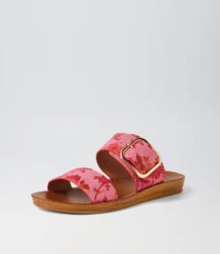 Koriemus Berry Floral Microsuede Sandals -Lynx Shoes Shop IL11688RYLMS 3