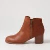 Justean Dark Tan Ankle Boots -Lynx Shoes Shop IL11787T6DSM 2