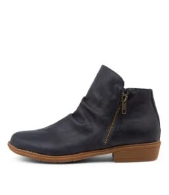 Rosie Navy Ankle Boots