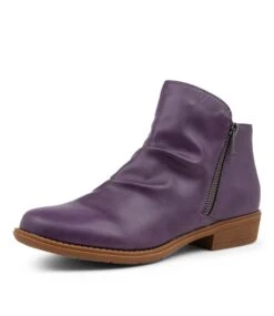 Rosie Purple Ankle Boots -Lynx Shoes Shop IL11791PURSM 2