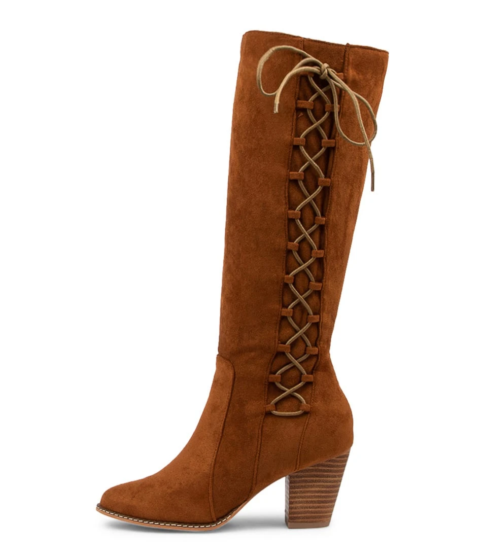 Carbine Tan Microsuede Knee High Boots 3 Carbine Tan Microsuede Knee High Boots