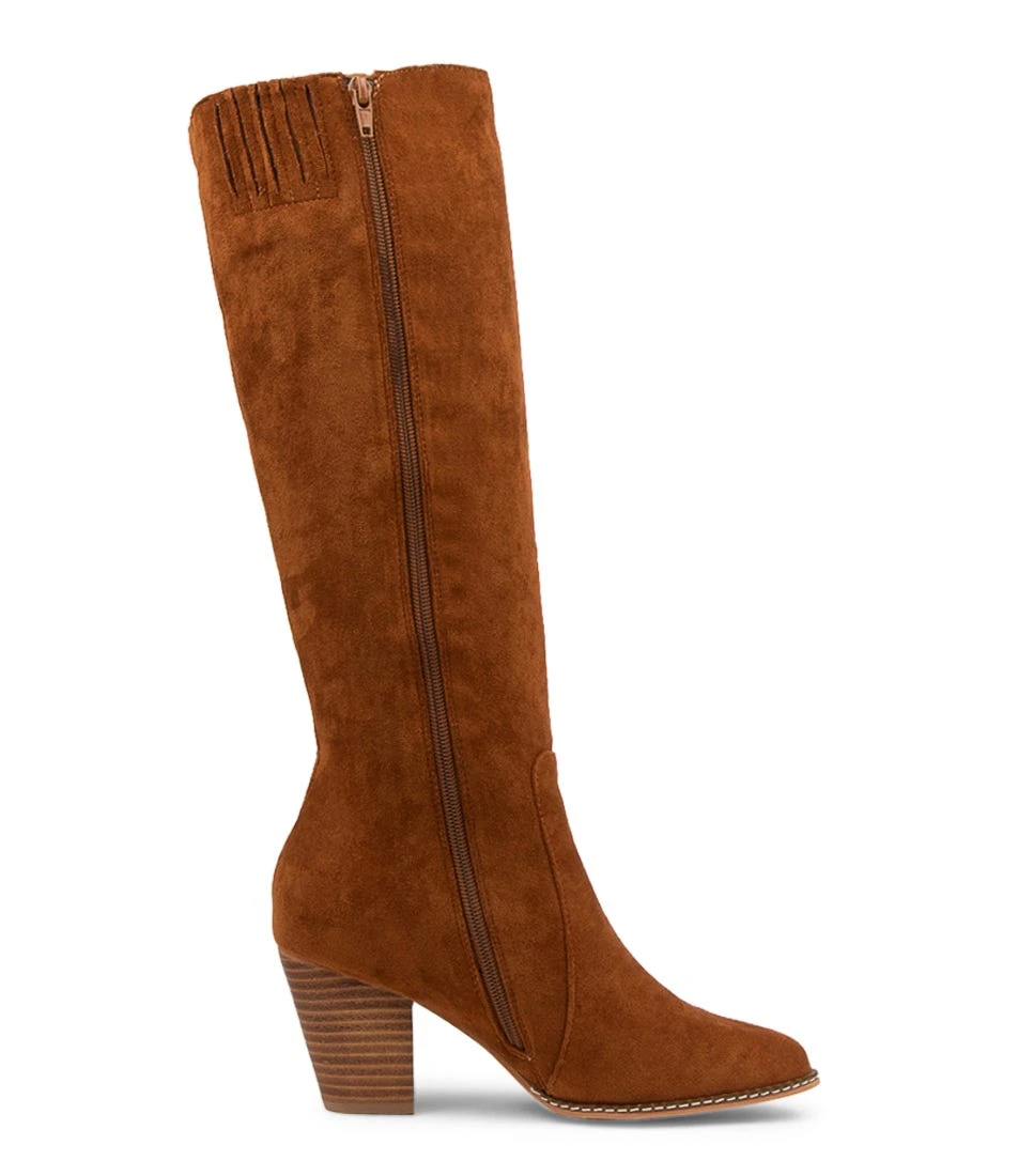 Carbine Tan Microsuede Knee High Boots 6 Carbine Tan Microsuede Knee High Boots - Image 4