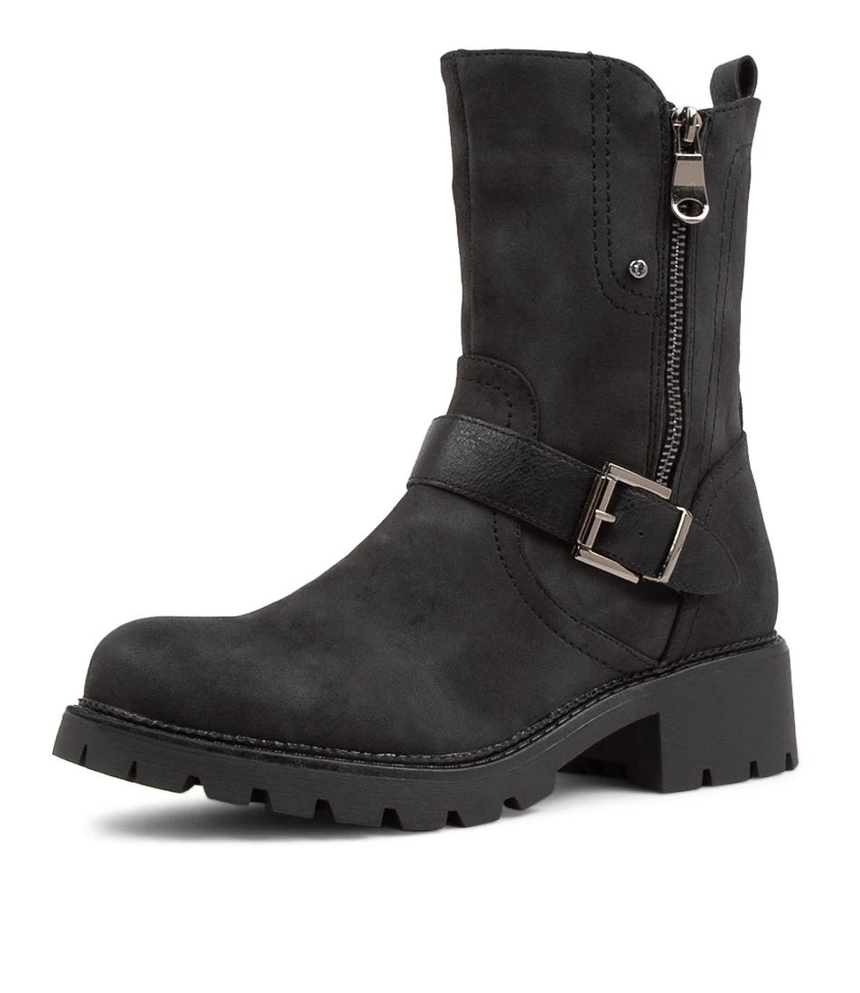 Fayda Black Ankle Boots 4 Fayda Black Ankle Boots - Image 2