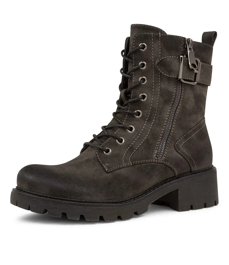 Fenja Dark Grey Ankle Boots 4 Fenja Dark Grey Ankle Boots - Image 2