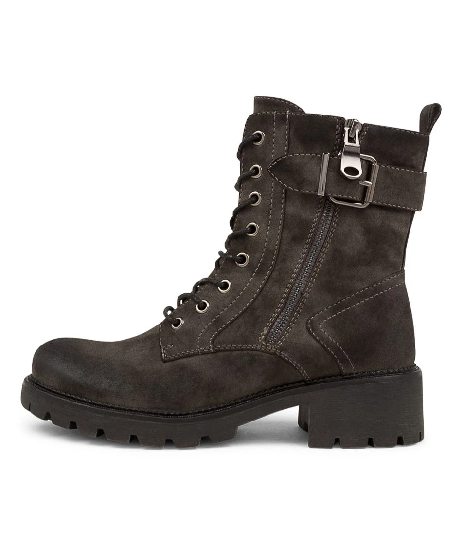 Fenja Dark Grey Ankle Boots 3 Fenja Dark Grey Ankle Boots