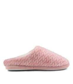 Fleecy Pink Fabric Slippers -Lynx Shoes Shop IL11816PINHG 5