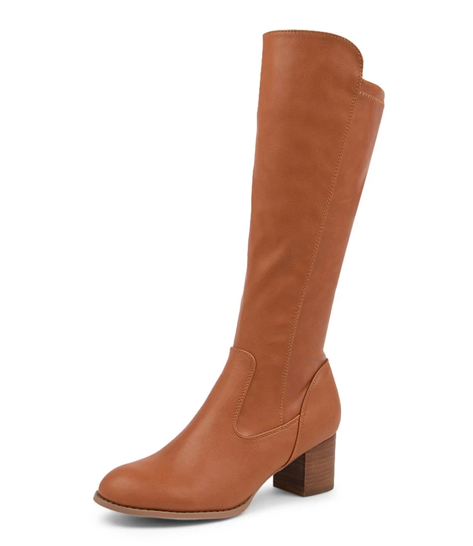 Juddy Tan Knee High Boots 4 Juddy Tan Knee High Boots - Image 2