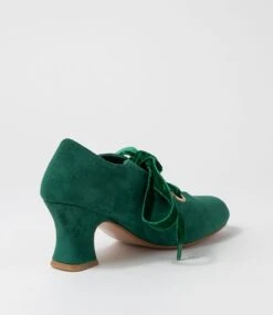 Yalanda Emerald Microsuede Heels 9 Yalanda Emerald Microsuede Heels -Lynx Shoes Shop IL11833H15MS 4