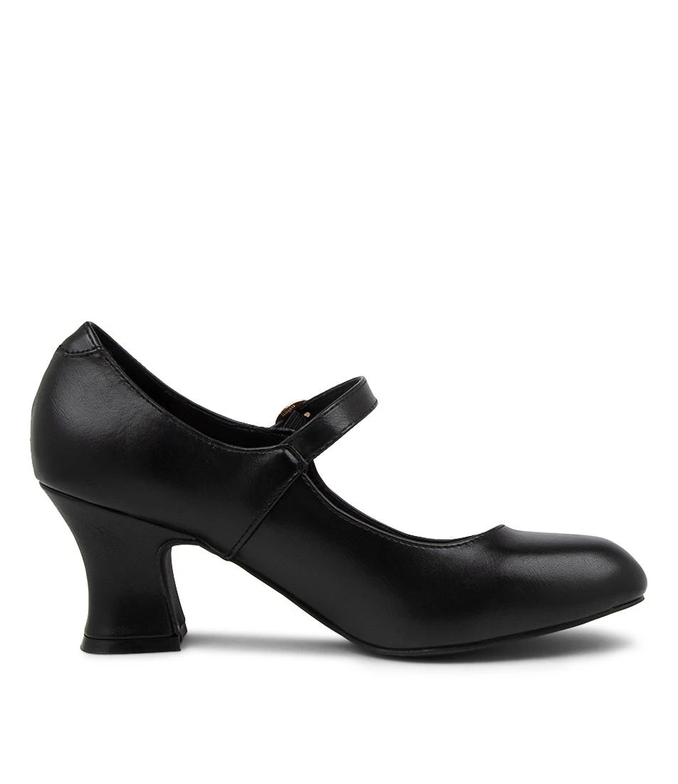 Yeats Black Smooth Heels 6 Yeats Black Smooth Heels - Image 4