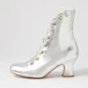 Yonita Silver Lace Up Boots 2 Yonita Silver Lace Up Boots -Lynx Shoes Shop IL11837SILSM 2