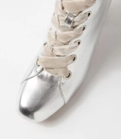 Yonita Silver Lace Up Boots -Lynx Shoes Shop IL11837SILSM 5