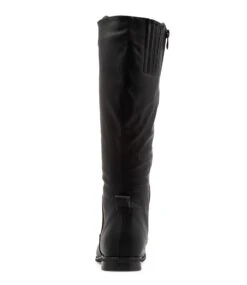 Faraday Black Knee High Boots 9 Faraday Black Knee High Boots -Lynx Shoes Shop IL11838BLASM 3